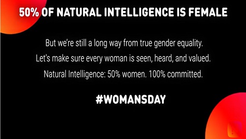 Natural Intelligence: 50% women, 100% committed
